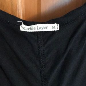 Floor length black dress